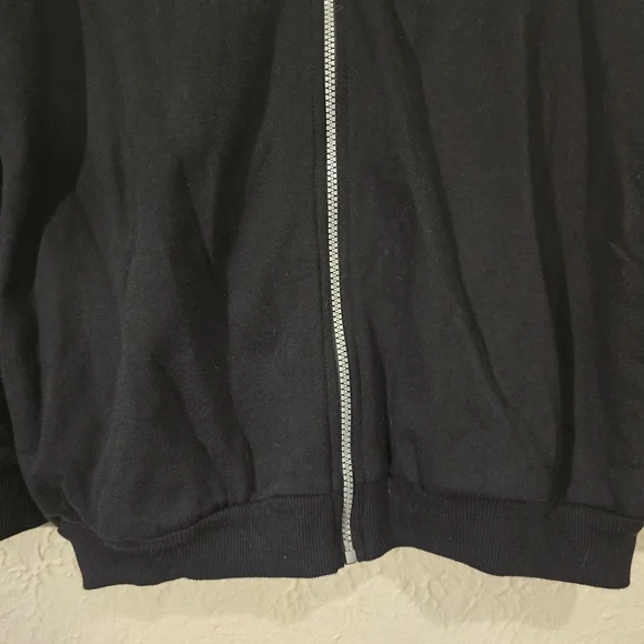 ASOS Black Zipup Sweatshirt Longsleeve Casual Top Streetwear Gorpcore Size 6 - Picture 7 of 14